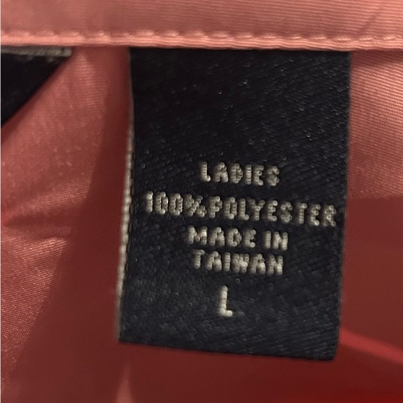 Izod Jacket Womens Large Pink Windbreak Coat Pullover 1/4 Zip Golf Ladies (428) - Picture 8 of 9